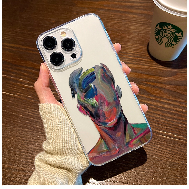 DISNEY Ốp Điện Thoại TPU Mềm Chống Sốc Hình Tranh Sơn Dầu Cho IPhone 14 13 12 PRO 12 mini 11 PRO Max Xs Max XR 6 7 8 Plus