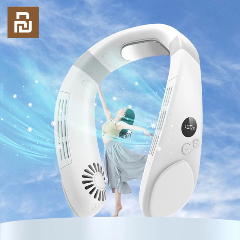 Xiaomi YouPin quạt đeo cổ siêu mát Quạt Treo Cổ Quạt Điều Hòa Không Khí Di Động Không Có Dây Đeo Cổ Quạt Cầm Tay Dụng Cụ Làm Mát Máy Làm Mát Không Khí LED Cho Mùa Hè