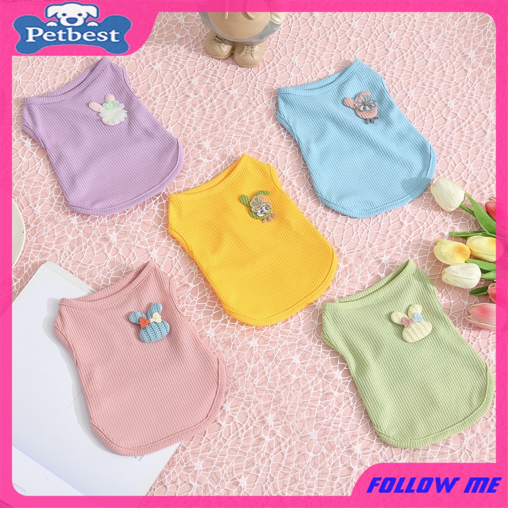 Áo Thun Thoáng Khí Hình Ngôi Sao / Thỏ Dễ Thương Dành Cho Thú Cưng