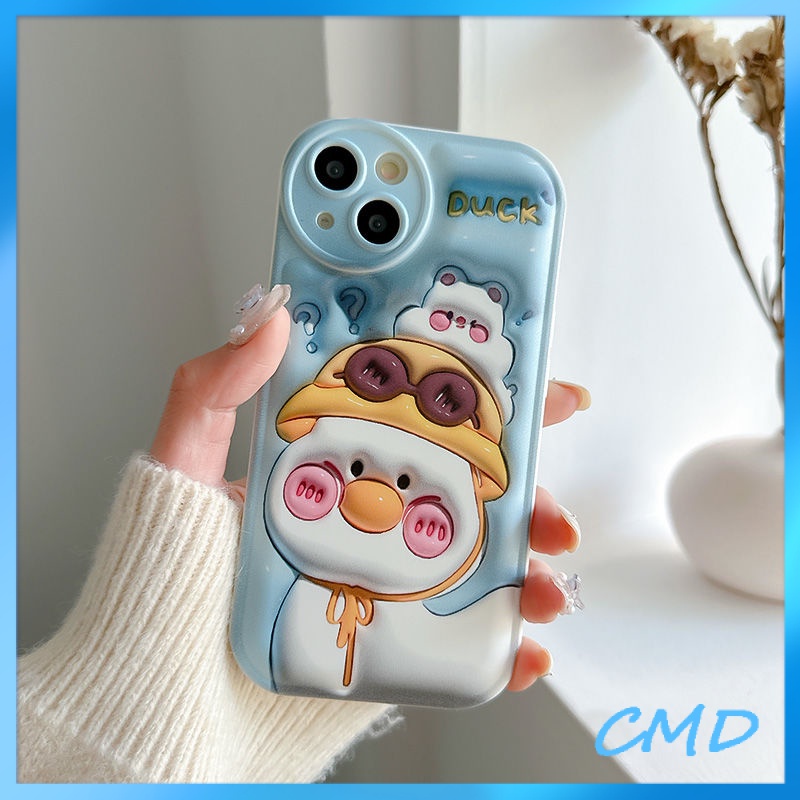 Ốp lưng iphone Điện Thoại Vịt dễ thương hiệu ứng hình ảnh 3D bọt khí đệm chống rơi vỏ mềm  Cho Iphone 6 / 6S / 6splus / se / 7 / 7plus / 8 / 8plus / X / xs / xsmax / 11 / 12 / 13 / 14 / Plus / Pro / Pro Max-5073