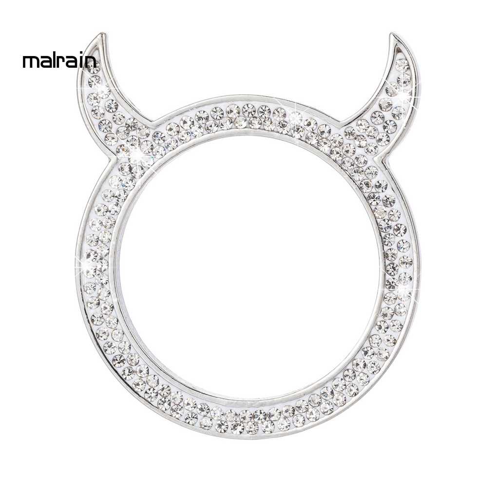 [Ma] Vòng Nhẫn Nút Khởi Động Xe Hơi Đính Pha Lê Giả Sáng Tạo