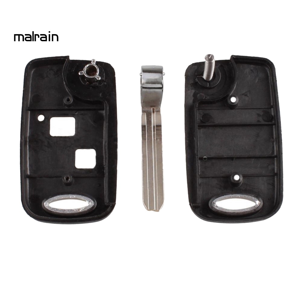 Vỏ Bọc Chìa Khóa Điều Khiển Từ Xa 2 Nút Gấp Gọn Cho Toyota Camry Corolla