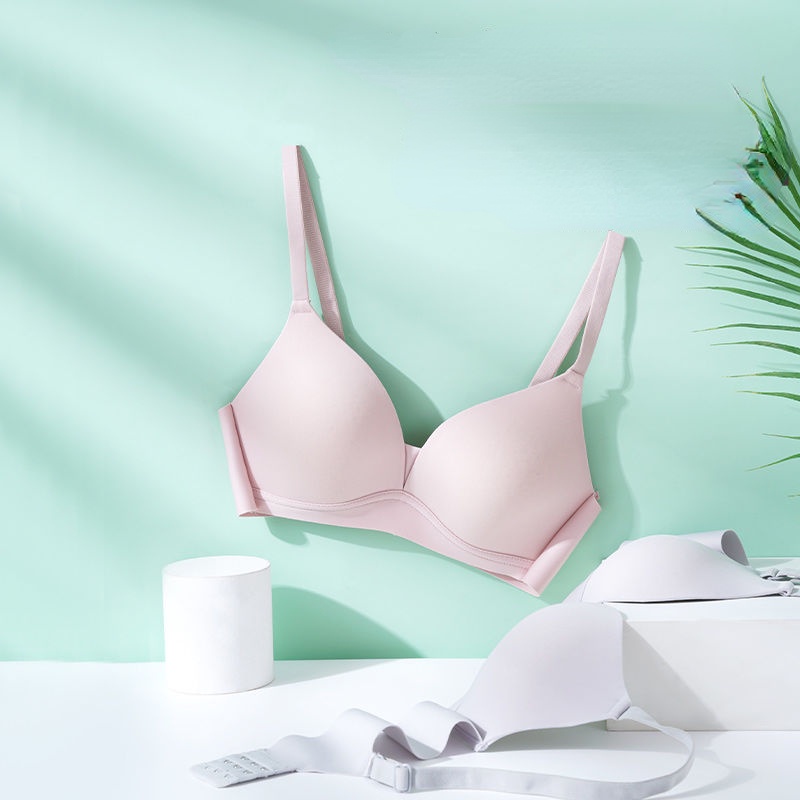Áo Lót Nâng Ngực Không Gọng Thép Trơn Mịn Có Thể Điều Chỉnh