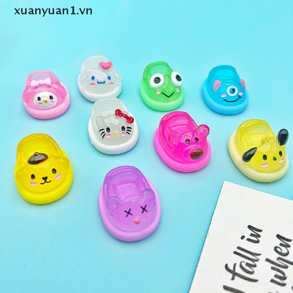 1 Tượng Nhựa Phát Quang Hình Hoạt Hình Đáng Yêu Dùng Trang Trí Xe Hơi