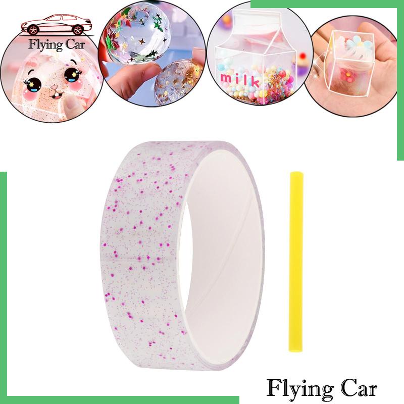 Cuộn Băng Dính Kim Tuyến Trong Suốt Dùng Trang Trí Bong Bóng Tiện Dụng Lzdjfmy2