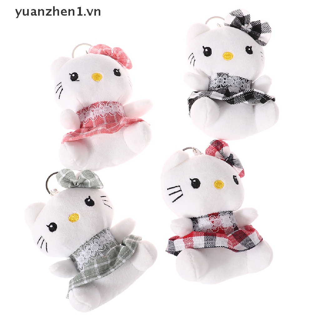 Móc Khóa Hình Mèo Hello Kitty Nhồi Bông 12CM Dễ Thương