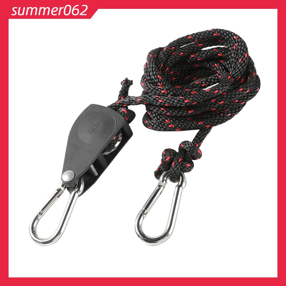 Bánh Xe Ròng Rọc Đơn Bằng Thép Không Gỉ Có Thể Điều Chỉnh Kèm 2 Khóa Chắc Chắn Và Dây Dài Để Nâng