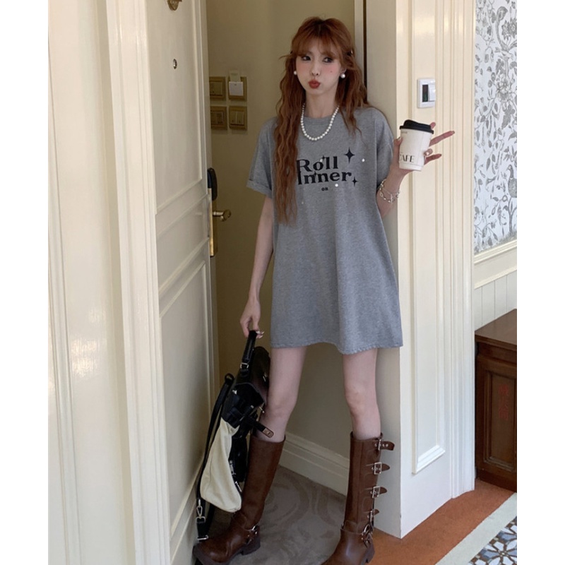 Áo Thun Nữ Ngắn Tay In Chữ Thời Trang