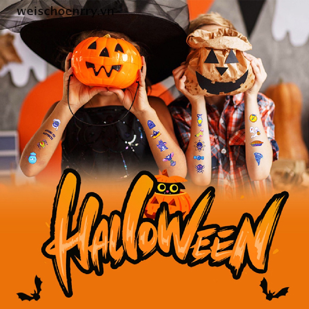 10 Hình Xăm Dán Họa Tiết Halloween Dễ Thương Bắt Mắt
