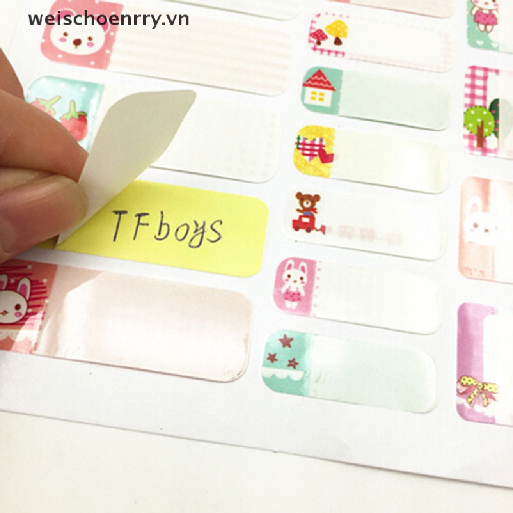 Bộ 2 Tấm Sticker Đánh Dấu Sổ Tay Ghi Chú Chống Thấm Nước Tiện Dụng