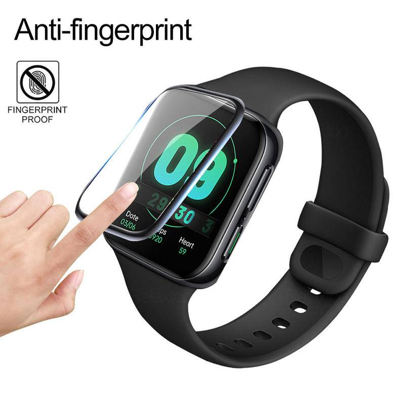 Set 1-3 Kính Cường Lực Bảo Vệ Màn Hình Đồng Hồ Realme Band 2 T1 3 Pro