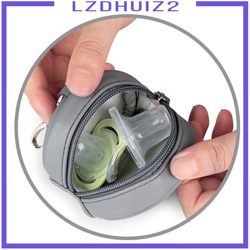 Túi Đựng Núm Vú Giả Chống Nước Có Khóa Cài Cho Xe Đẩy Em Bé