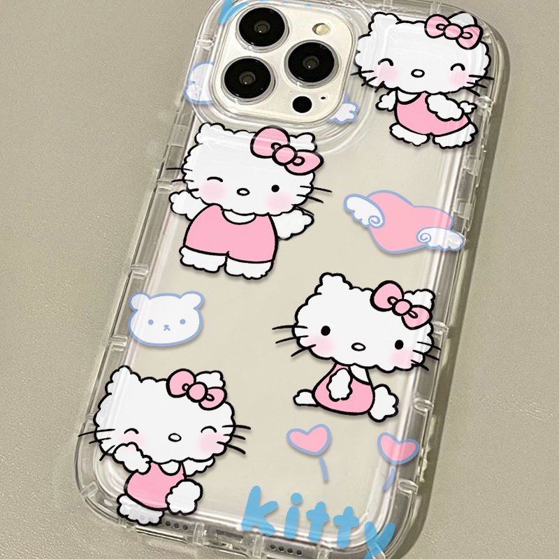 Ốp Điện Thoại TPU Silicone Mềm Trong Suốt Chống Sốc In Hình Mèo Cho IPhone 14 13 12 11 Pro XS Max XR X 8 7 6S Plus
