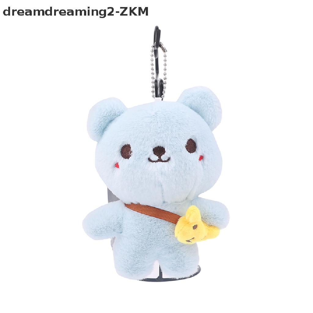 Búp Bê Nhồi Bông Hình Gấu 14CM Treo Túi Xách / Móc Khóa Trang Trí Dễ Thương