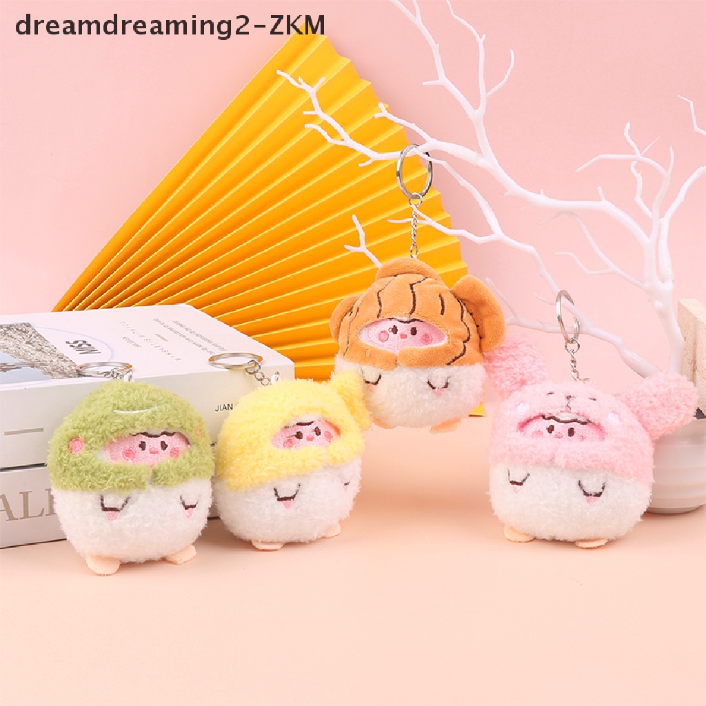 Búp Bê Nhồi Bông Mềm Mại 10CM Treo Móc Khóa / Ba Lô / Túi Xách Trang Trí Hình Thỏ / Gà Sáng Tạo