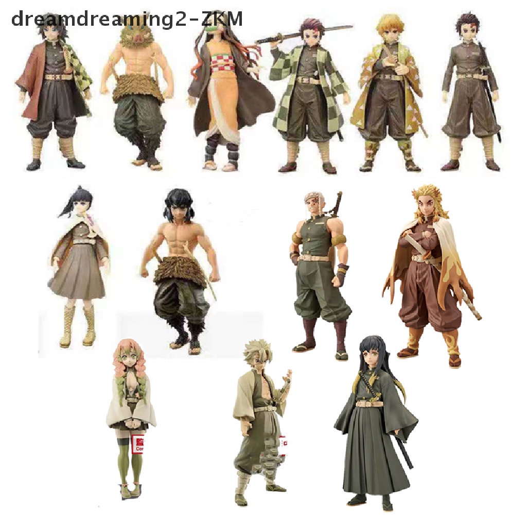 1 Mô Hình Nhân Vật Anime Demon Slayer Kamado Tanjirou Nezuko Bằng PVC 17cm