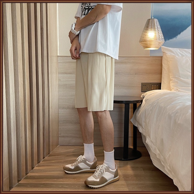 Quần Short Thể Thao Vải Lụa Lạnh Cỡ Lớn Thời Trang Mùa Hè Cho Nam