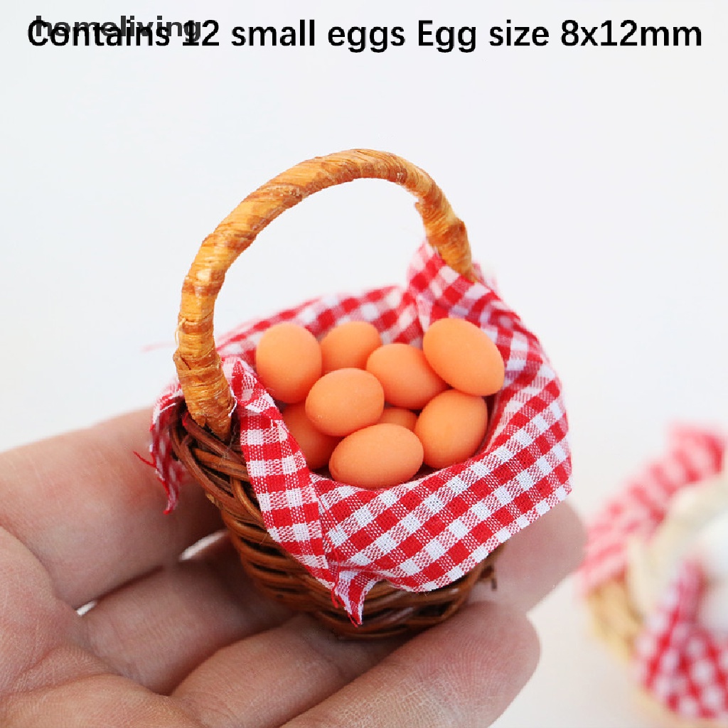 1 Bộ Rổ Đựng Trứng 1: 12 Dành Cho Nhà Búp Bê