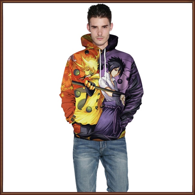 Áo Hoodie In Họa Tiết Hoạt Hình Naruto 3D Độc Đáo Thời Trang