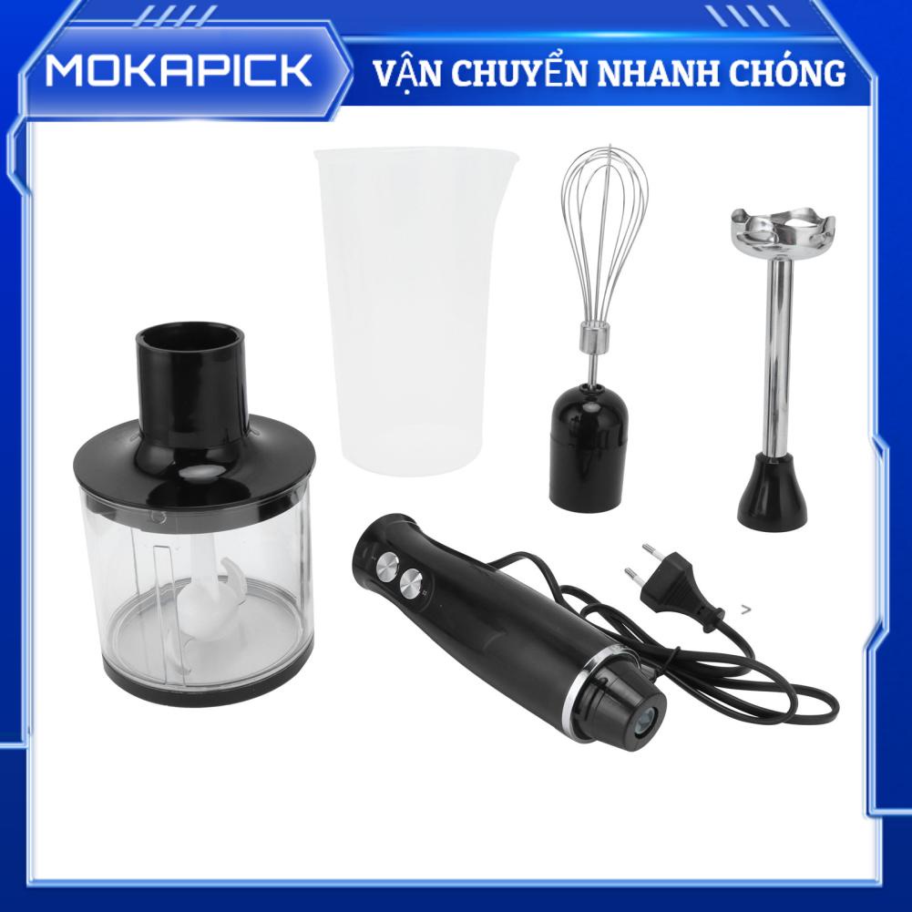 Máy xay sinh tố 4 trong 1 500W Thực phẩm bổ sung thịt đánh trứng ép trái cây Mokapick