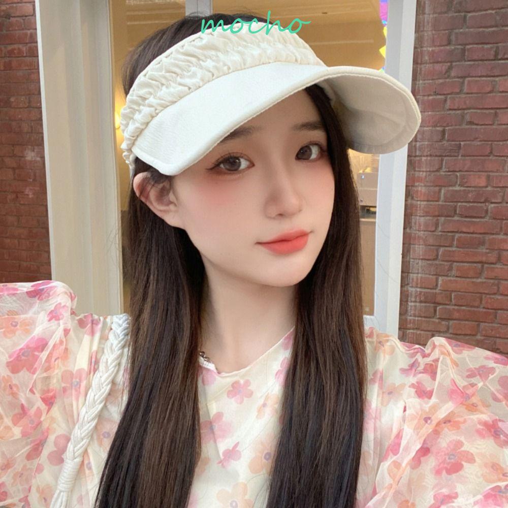 Mocho Nón Chống Nắng Hai Mặt Màu Trơn Có Thể Điều Chỉnh
