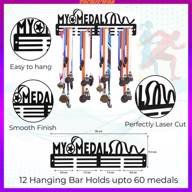 [Tachiuwa2] Giá Đỡ Trưng Bày Huy Chương Bằng Sắt Cho Huy Chương Chạy Bộ Huy Chương Thể