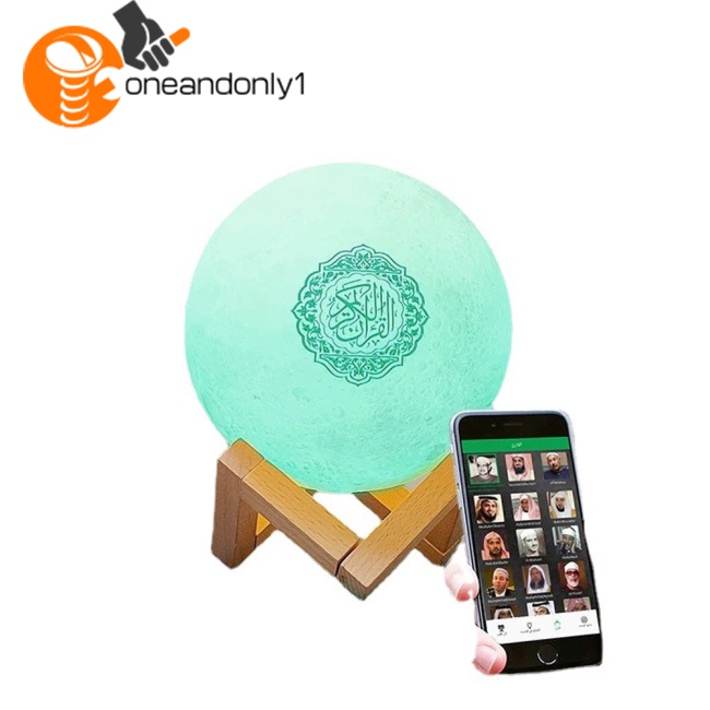 Đèn Ngủ Hình Mặt Trăng Nhiều Màu Sắc 3w Kết Nối Bluetooth Kèm Giá Đỡ Có Thể Sạc Lại Dành Cho Phòng Ngủ