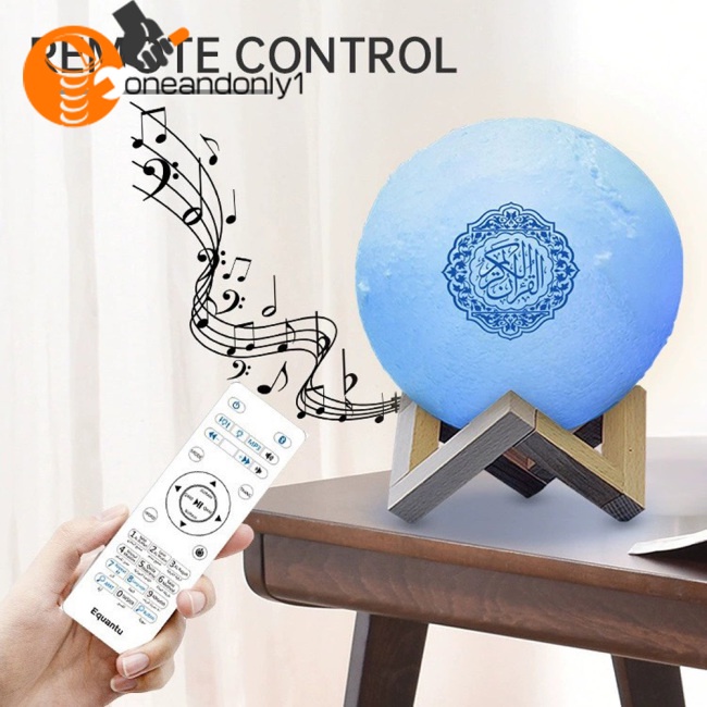 Đèn Ngủ Hình Mặt Trăng Nhiều Màu Sắc 3w Kết Nối Bluetooth Kèm Giá Đỡ Có Thể Sạc Lại Dành Cho Phòng Ngủ
