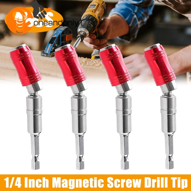 Set 2 / 4 Giá Đỡ Mũi Khoan Từ Tính Bằng Thép 1 / 4inch Tiện Dụng