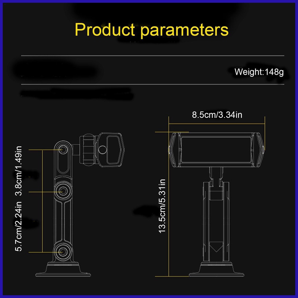 Giá Đỡ Điện Thoại Xoay 360 Độ Gắn Xe Hơi Tiện Dụng