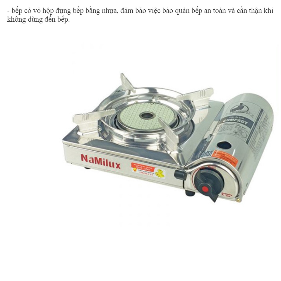 Minh cườngBẾP GAS MINI NAMILUX HỒNG NGOẠI CÓ VAN INLINE - GIÓ QUẠT CŨNG KHÔNG TẮT BẾPchính hãng NAMILUX