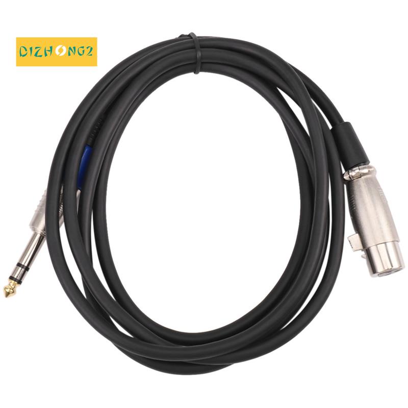 Dây Cáp Âm Thanh Micro 6.35mm 1 / 4 Inch TRS Sang XLR 3 Pin