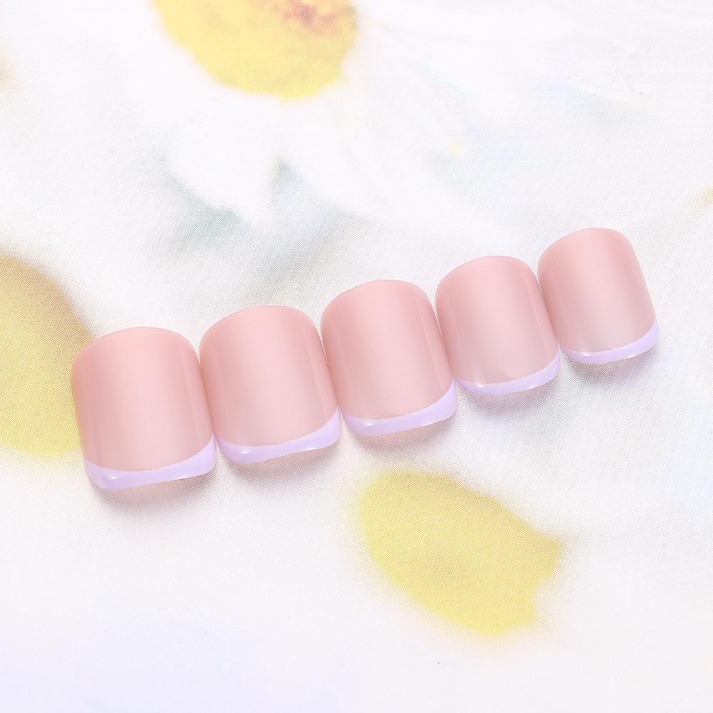 EUTUS Bộ 24 Móng Tay Giả Che Phủ Toàn Diện Họa Tiết Hoa Tuyết / Trái Tim Có Thể Tháo Rờ