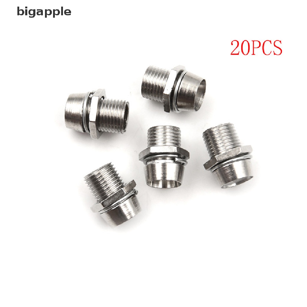 Set 20 Giá Đỡ Đèn LED Diode Hình Tròn 5mm Bằng Kim Loại Crom Tiện Dụng