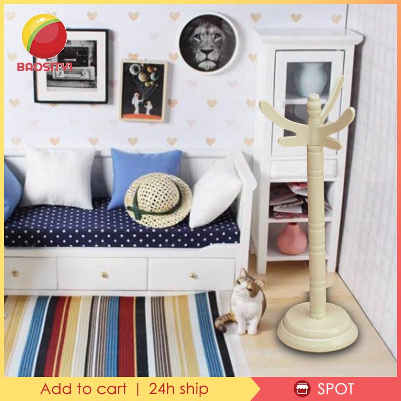 [Baosity 1] Giá Treo Quần Áo Cho Nhà Búp Bê Tỉ Lệ 1 / 12 DIY Trang Trí Phòng Ngủ