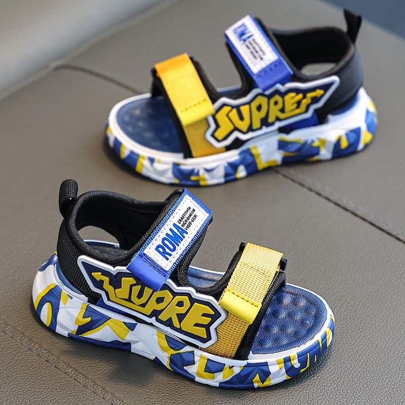 Xăng đan Đế Mềm Phong Cách Hàn Quốc Thời Trang Đi Biển Mùa Hè Cho Bé Trai