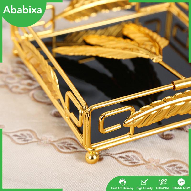 [Ababixa] Khay Đựng Chai Nước Hoa Mỹ Phẩm Trang Trí Khay Phục Vụ Vòng Tay Trang Trí