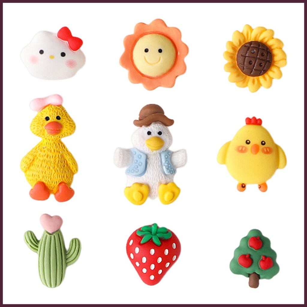 Set 9 Nam Châm 3D Dán Tủ Lạnh Dễ Thương Sáng Tạo