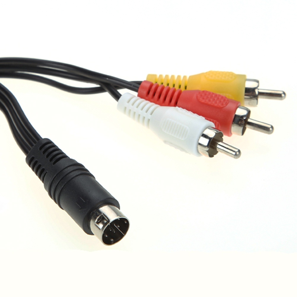 Dây Cáp Âm Thanh / Video 3RCA 1.8 m 9 pin Dành Cho Sega Genesis 2 Hoặc 3