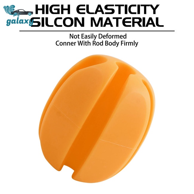 Galaxy Bộ 6 Dây Buộc Cần Câu Cá 5 Lỗ Bằng Silicon Gọn Nhẹ