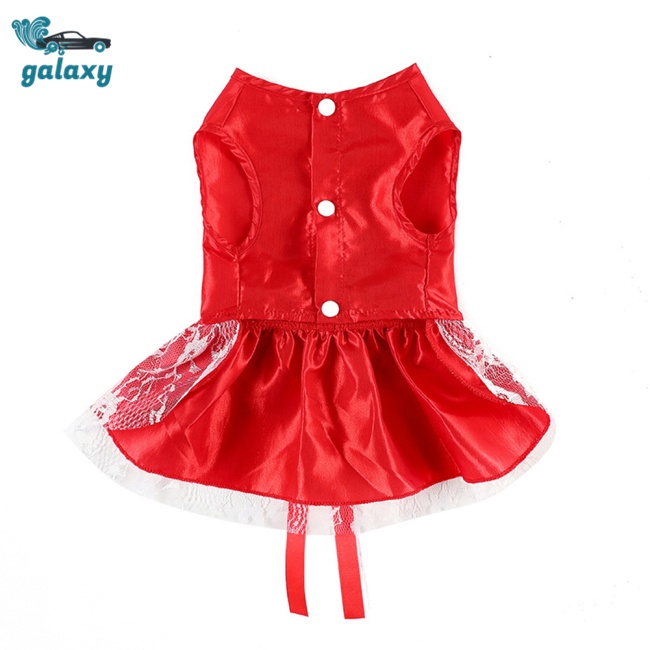 Galaxy Đầm Công Chúa Đính Nơ Cỡ Vừa / Nhỏ / Vừa / Lớn Thời Trang Xinh Xắn Cho Thú Cưng