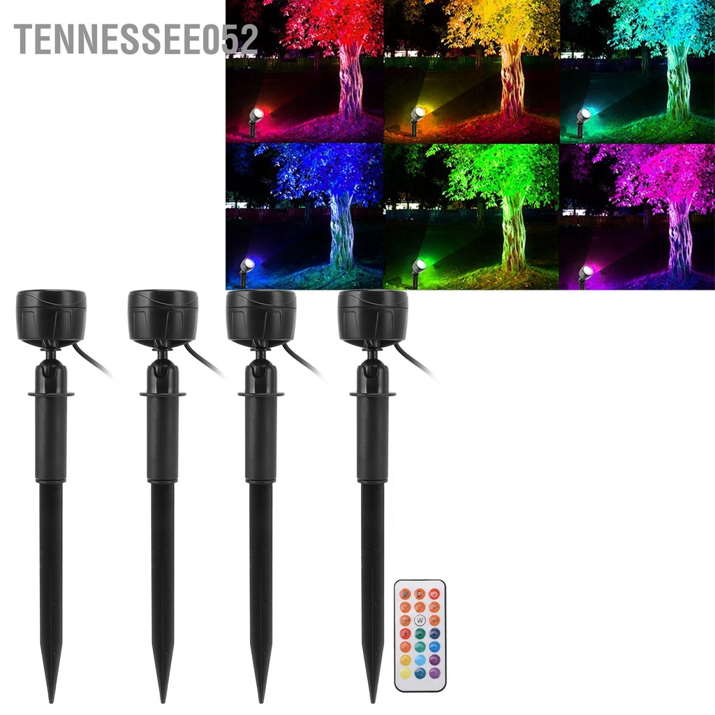 Tennessee052 Đèn LED Phong Cảnh Chống Nước Xoay 360° 13 Màu 100 Đến 240V Độ Sáng Cao Cho Bể Bơi Sân Vườn