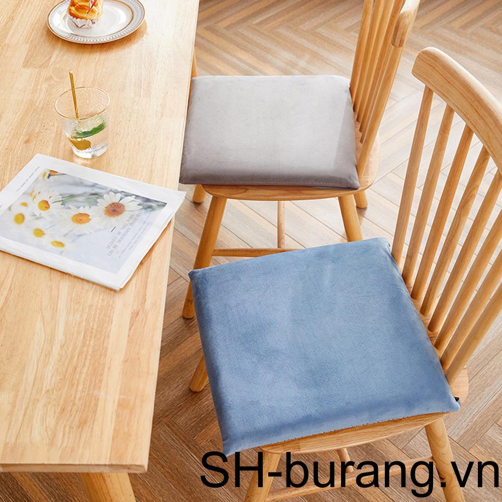 Đệm Lót Ghế Ngồi Mềm Mại Hình Vuông Kèm Dây Buộc Thiết Kế Đơn Giản Tiện Dụng Cho Văn Phòng