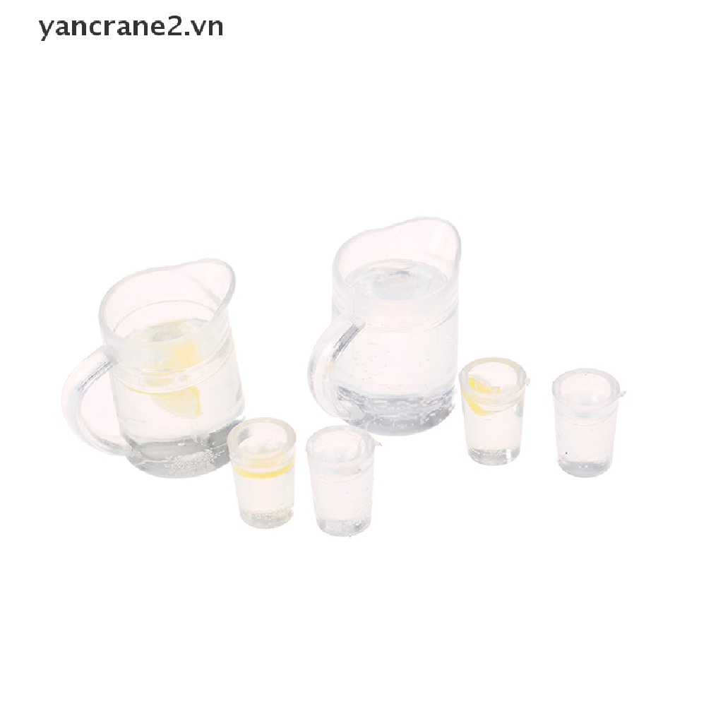 Set 4 Mô Hình Quả Chanh / Chanh Mini Tỉ Lệ 1: 12 Trang Trí Nhà Búp Bê 1: 12