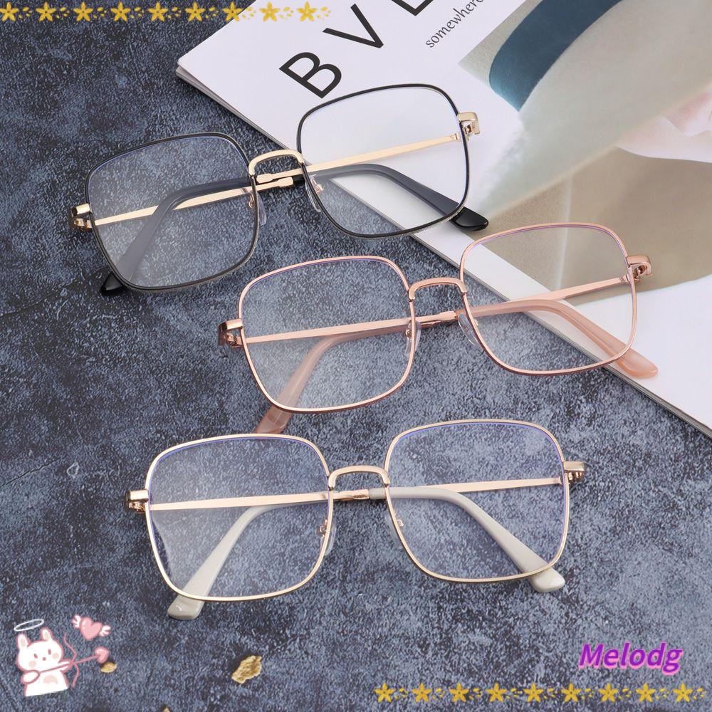 Kính Chống Bức Xạ Mặt Vuông Phong Cách Vintage Dành Cho Nam Nữ