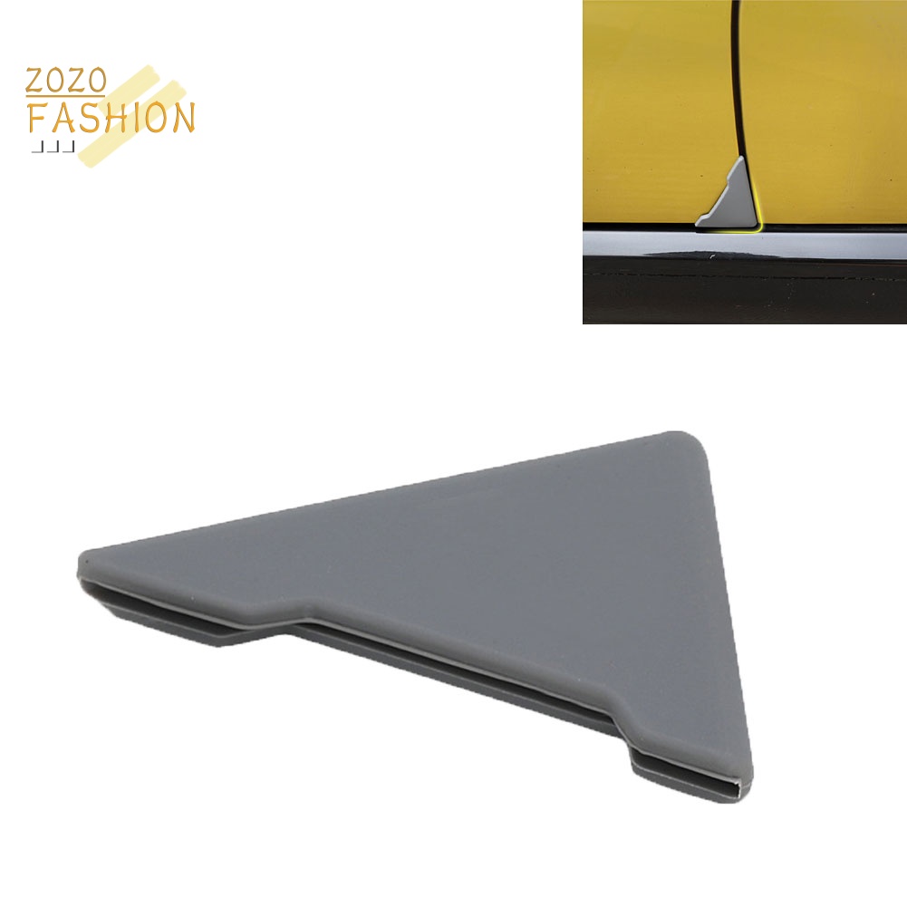 Bộ 2 Miếng Dán Góc Cửa Xe Hơi Hình Tam Giác Bằng Silicon Mềm Chống Trầy Xước