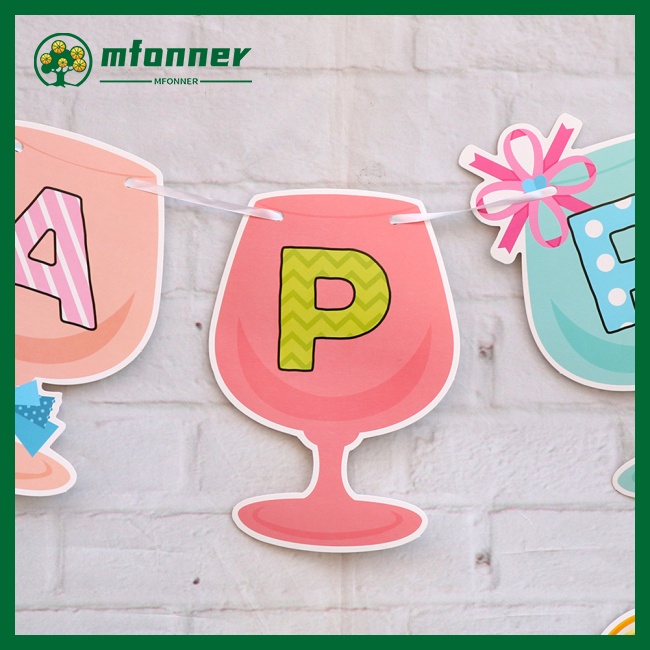 Dây Cờ Treo Trang Trí Sinh Nhật In Chữ Happy Birthday