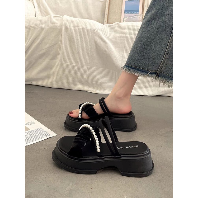 ISAHINI dép nữ giày sandal dép bánh mì dép nữ dép đi trong nhà đế mềm chống trượt 20Z230501002