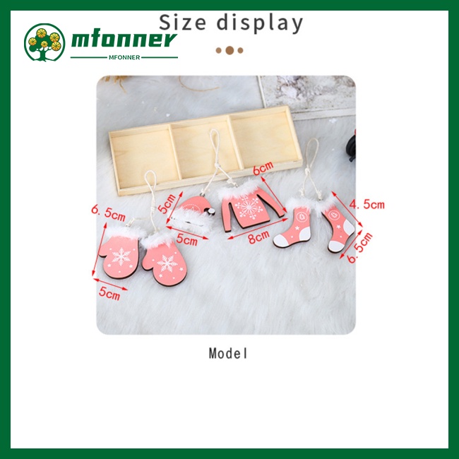 Phụ Kiện Treo Trang Trí Cây Thông Noel Kèm Hộp Gỗ