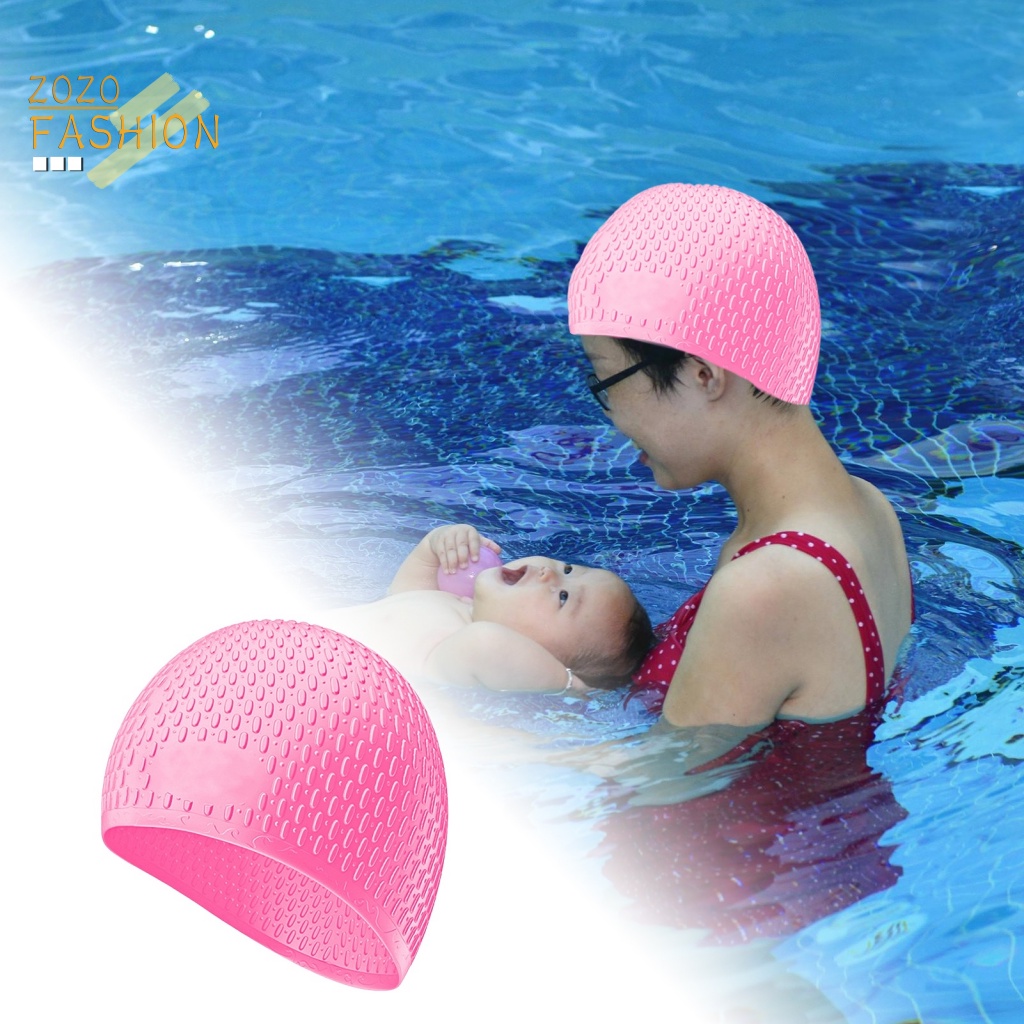 Mũ Bơi Silicone Thoáng Khí Cỡ Lớn Dành Cho Nam Nữ